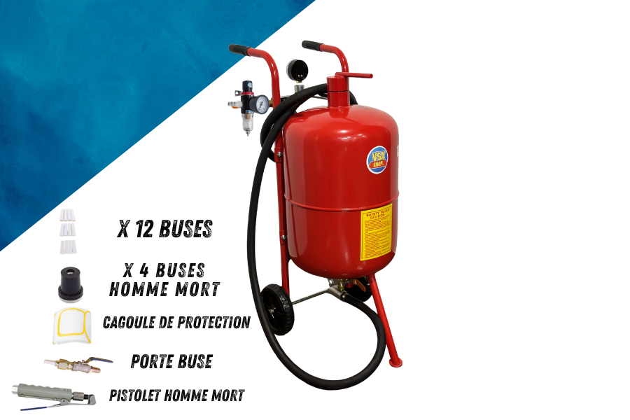 Sableuse aérogommeuse 40 Litres VSX