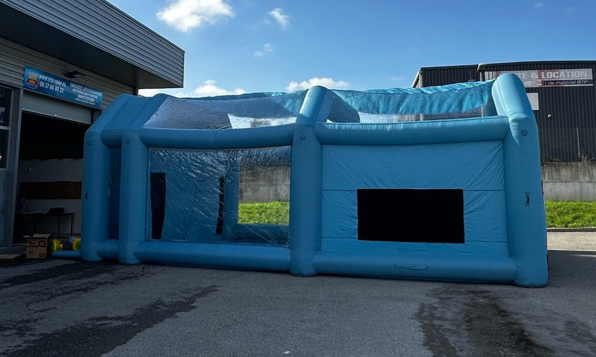 Cabina de pintura inflable 5.5 Ancho x 9m Largo x 3.6 Alto